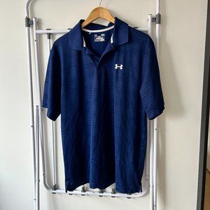 UnderArmour Men's Polo Shirts Blue - Large